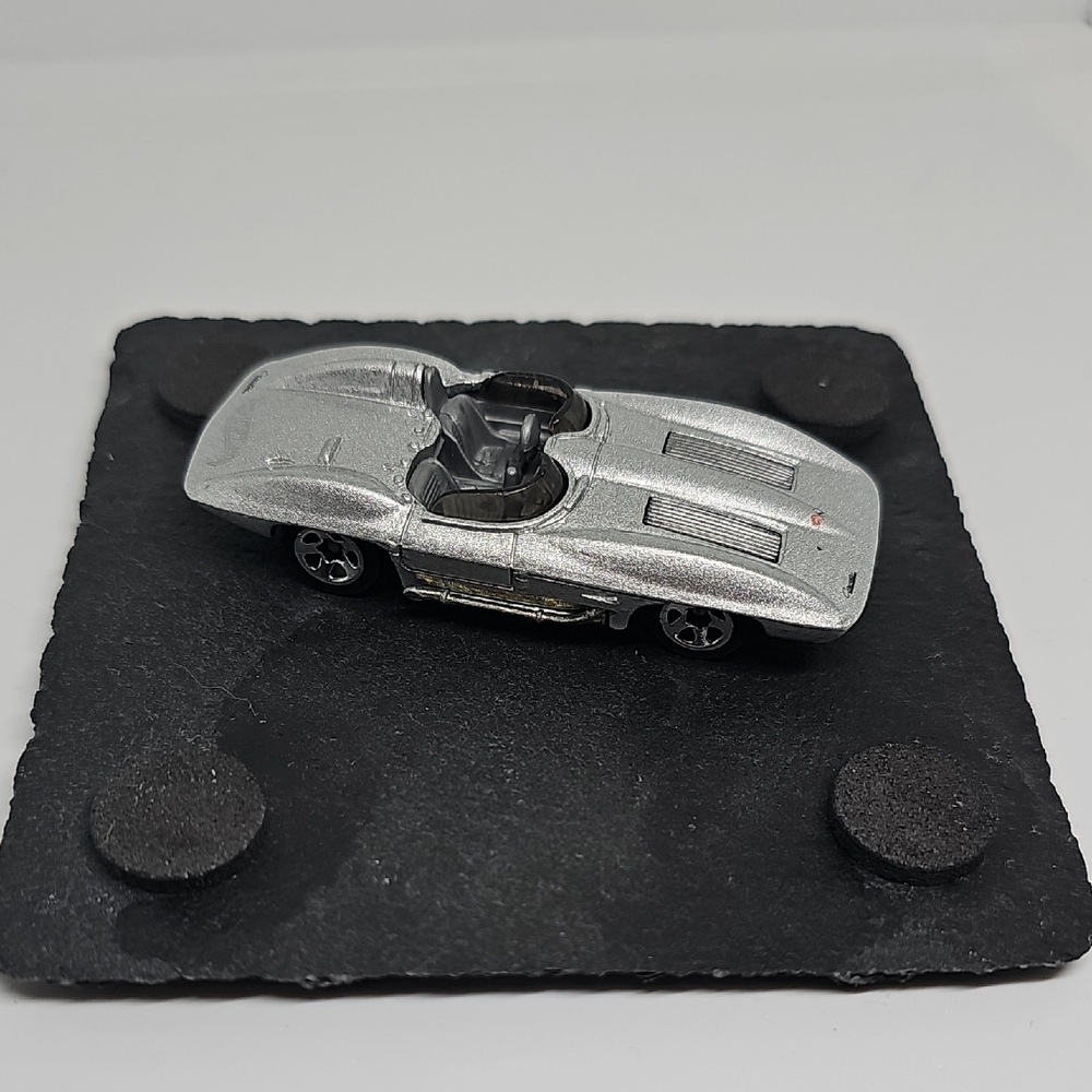 Silver Die-Cast Model Car